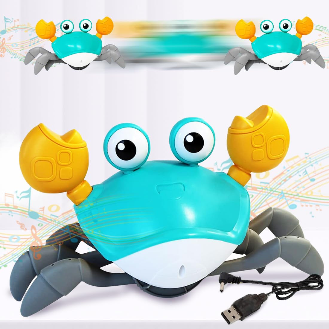 Cute Crawling Crab Toy for Babies - Dancing & Crawling Fun