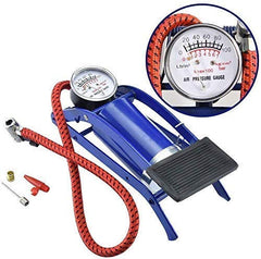 Portable High Pressure Foot Air Pump for Car, Bike & Inflatable Items