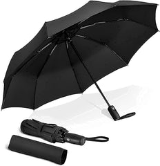 AutoOpen Compact Windproof Travel Umbrella