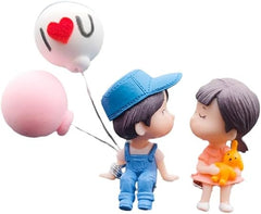 Cute Cartoon Couple Balloon Ornament for Car Decoration