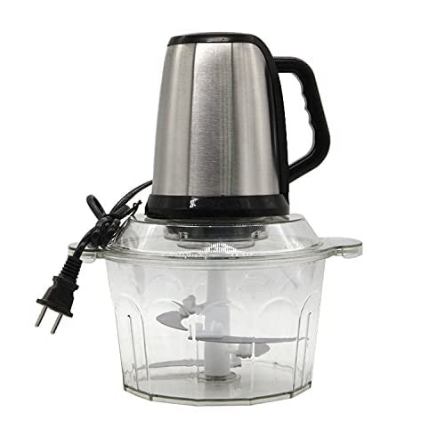 2-Liter Electric Meat Grinder with Handle, ABS & Stainless Steel, 250W