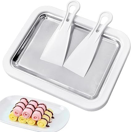Ice Cream Roll Maker Tray - Easy Ice Cream Machine for Delicious Rolls