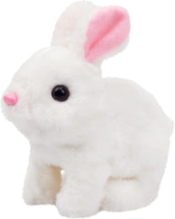 Interactive Hopping Bunny Toy with Sounds, Movable Ears & Nose