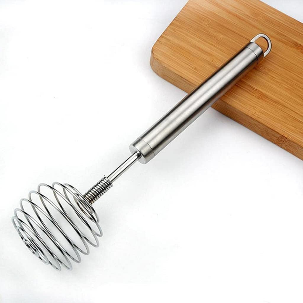 SS Spring Egg Beater & Milk Whipper - Easy to Clean, Durable, Versatile
