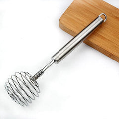 SS Spring Egg Beater & Milk Whipper - Easy to Clean, Durable, Versatile
