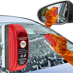 Car Glass Oil & Water Spot Remover Kit with Cleaning Brush