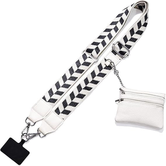 Adjustable Phone Strap with Zippered Wallet Pouch