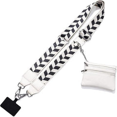 Adjustable Phone Strap with Zippered Wallet Pouch