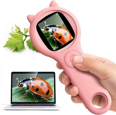 Kids Handheld Digital Microscope with Pocket Magnifier
