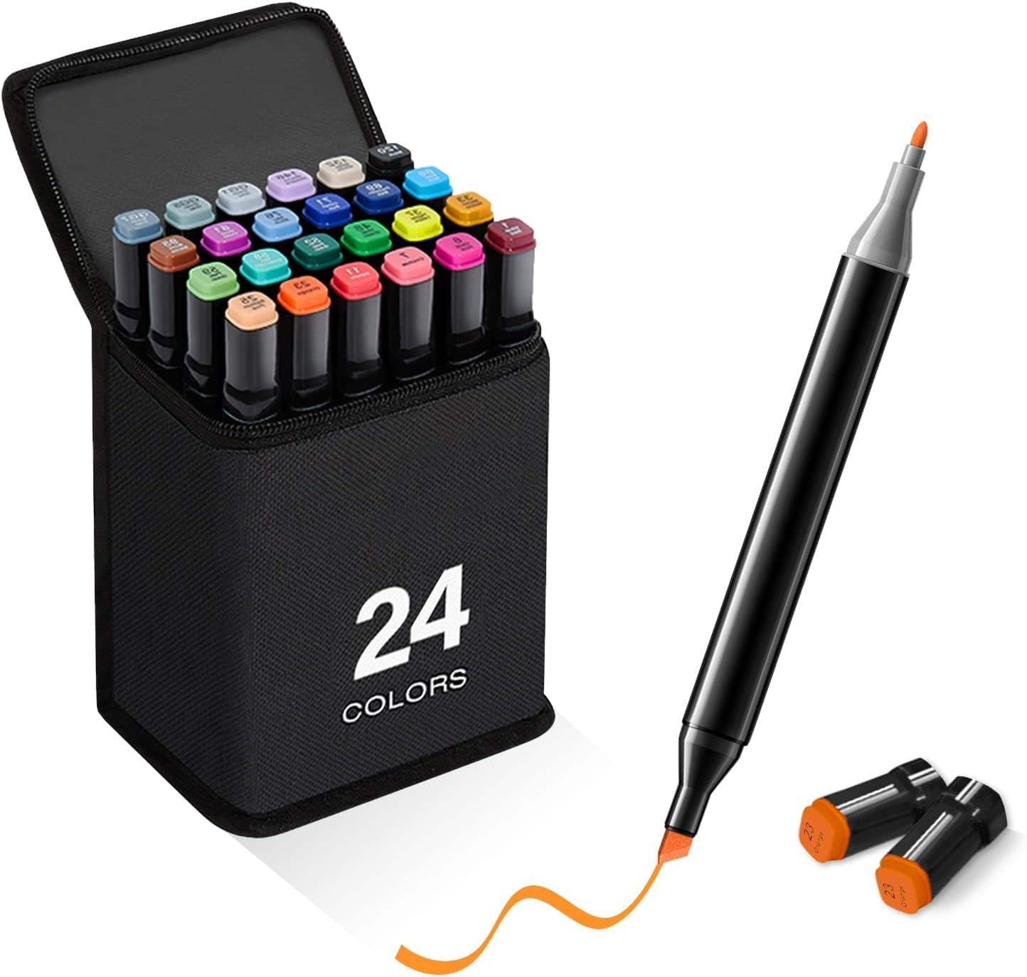 24 Pcs Color Markers Pen Set for Drawing and Sketching