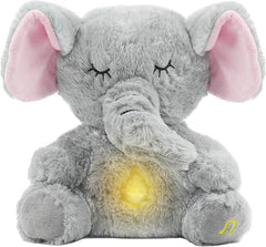 Breathing Elephant Plush with Rhythmic Motion, Music & Lights