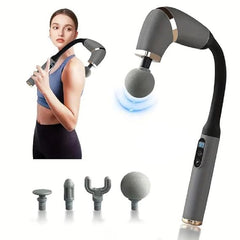 U-Shape Portable Massage Gun with Extension Handle for Muscle Relief