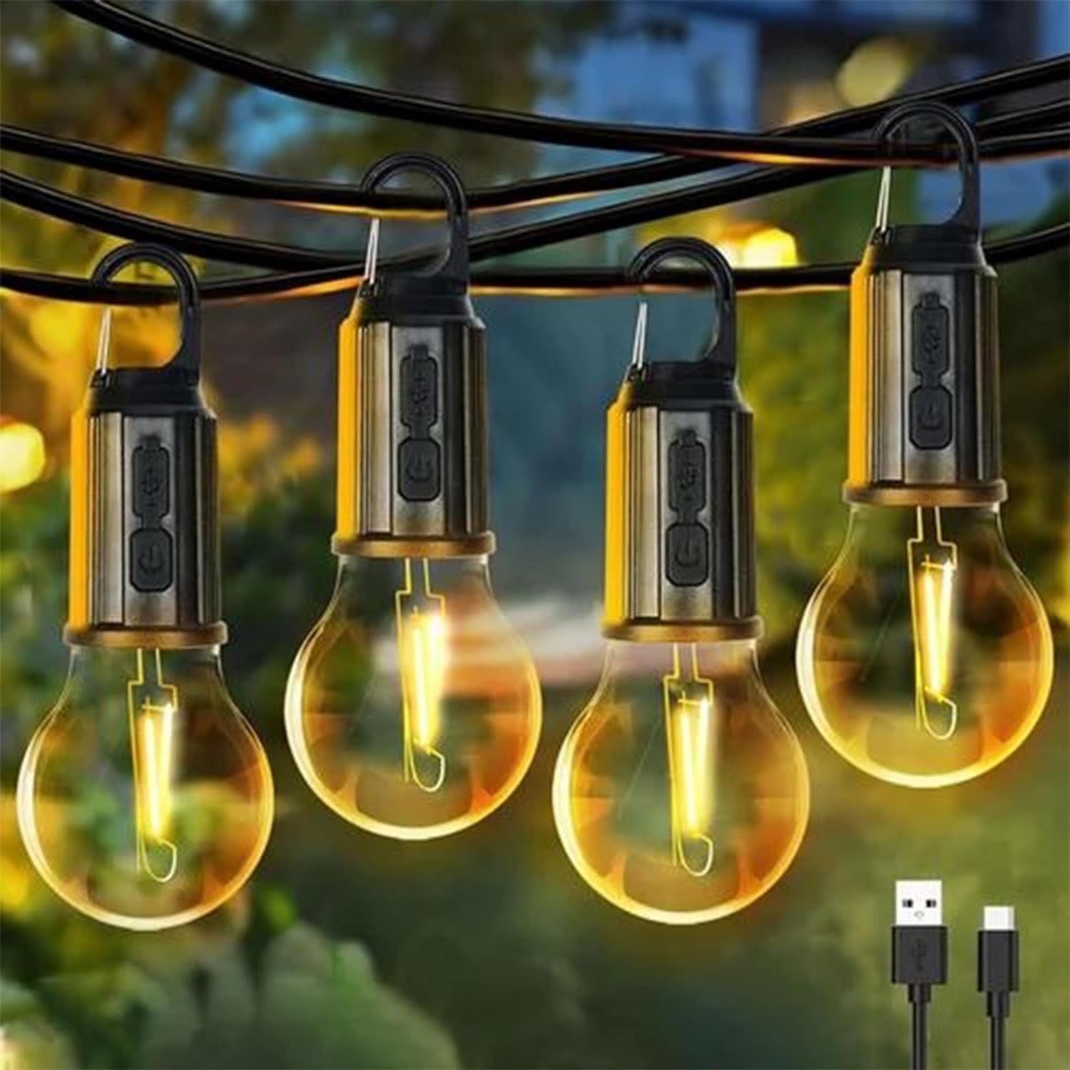 Portable Camping Hanging LED Bulb for Tents and Outdoor Decor