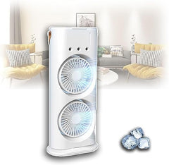 Double-Sided USB Cooling Fan with Mist and Portable Design