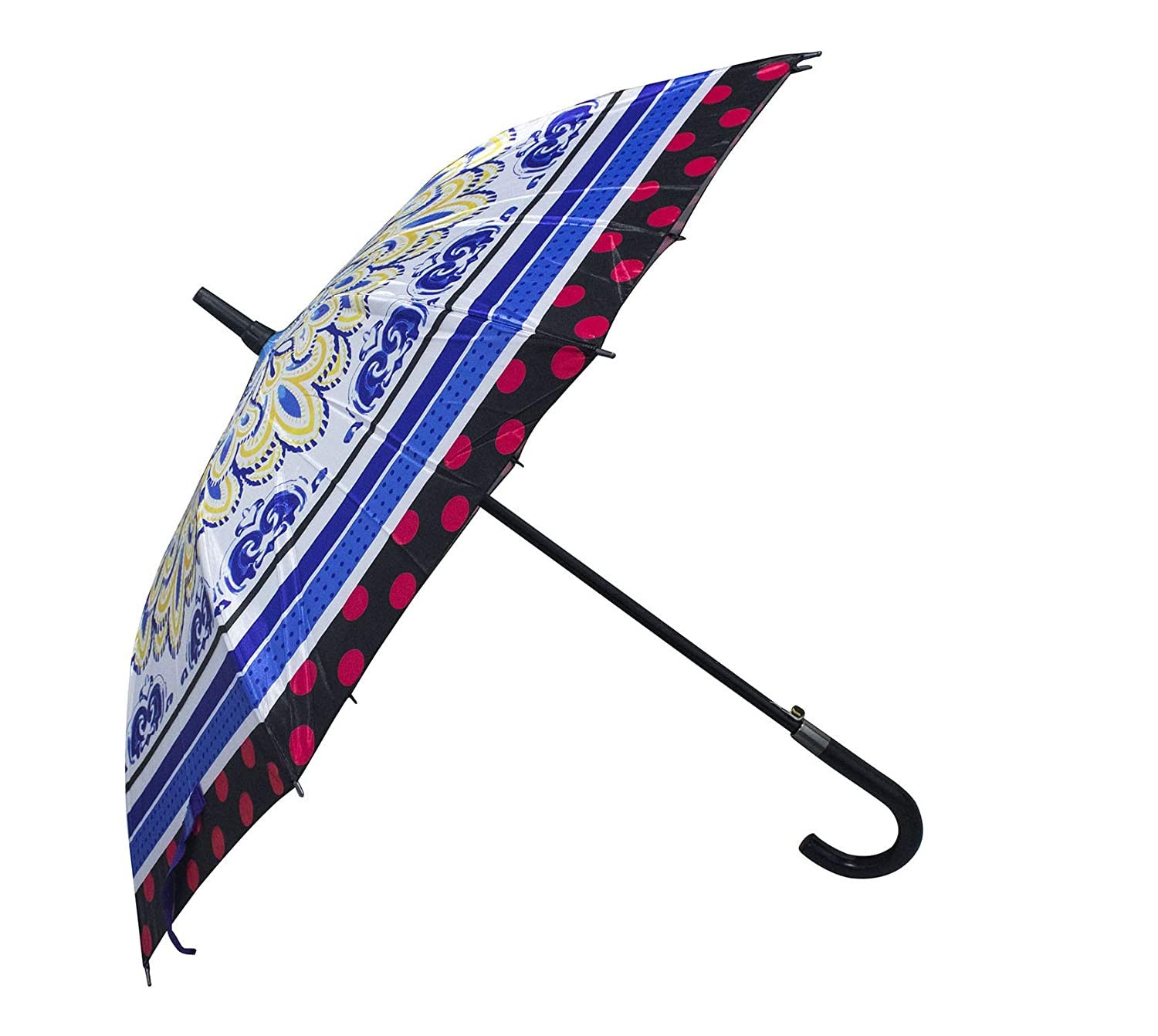 Multicolor Flower Print Umbrella for Kids & Adults - Rainproof & Stylish