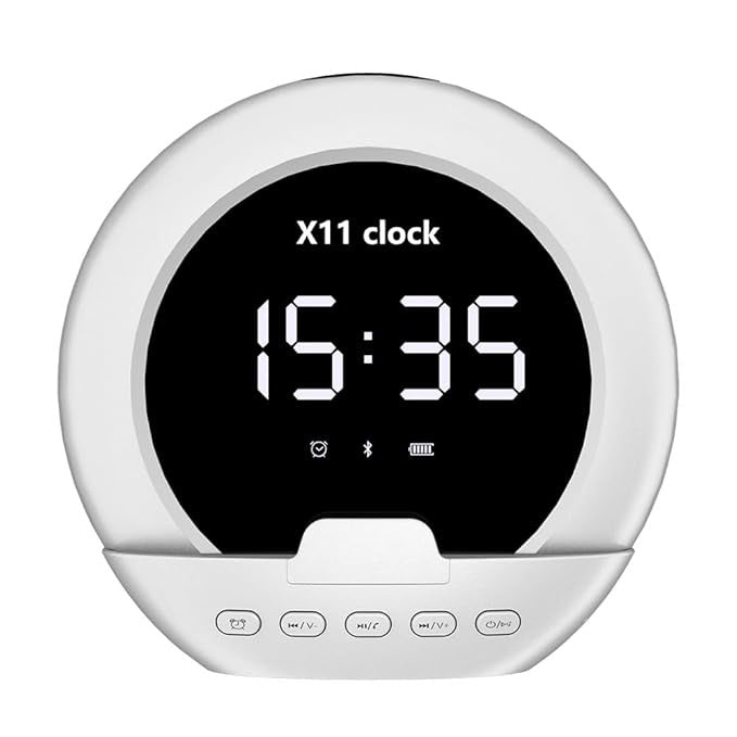 Wireless Bluetooth Speaker with Built-in Clock