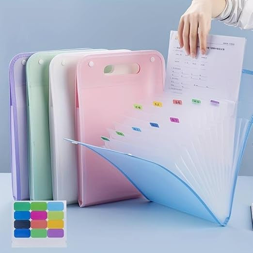 13-Layer A4 Paper File Folder for Organized Document Storage
