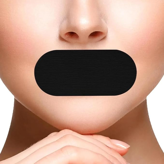30 Pcs Black Mouth Tape for Nasal Breathing & Sleep Fix