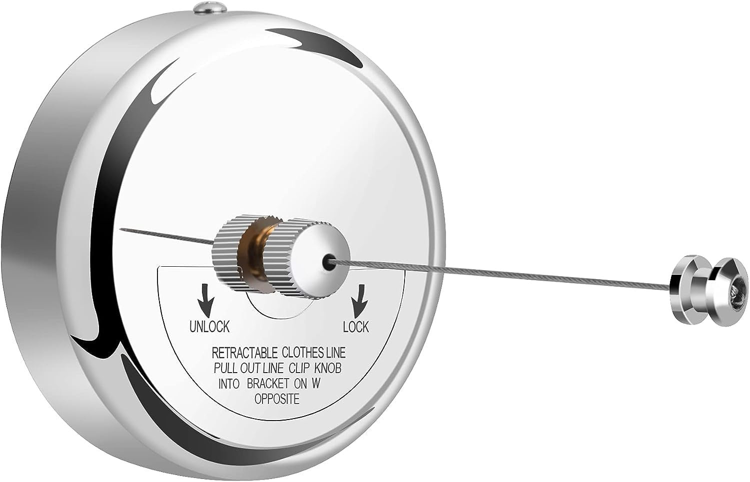 Adjustable Stainless Steel Retractable Clothesline for Indoor & Outdoor Use