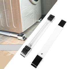 Adjustable Iron Washing Machine Stand with 24 Wheels, 300kg Capacity