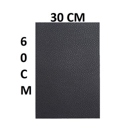 Black Leather Repair Patch 60x30cm for Furniture & Couch Repair