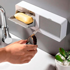 Wall Mounted Double Soap Box for Easy Bathroom Storage