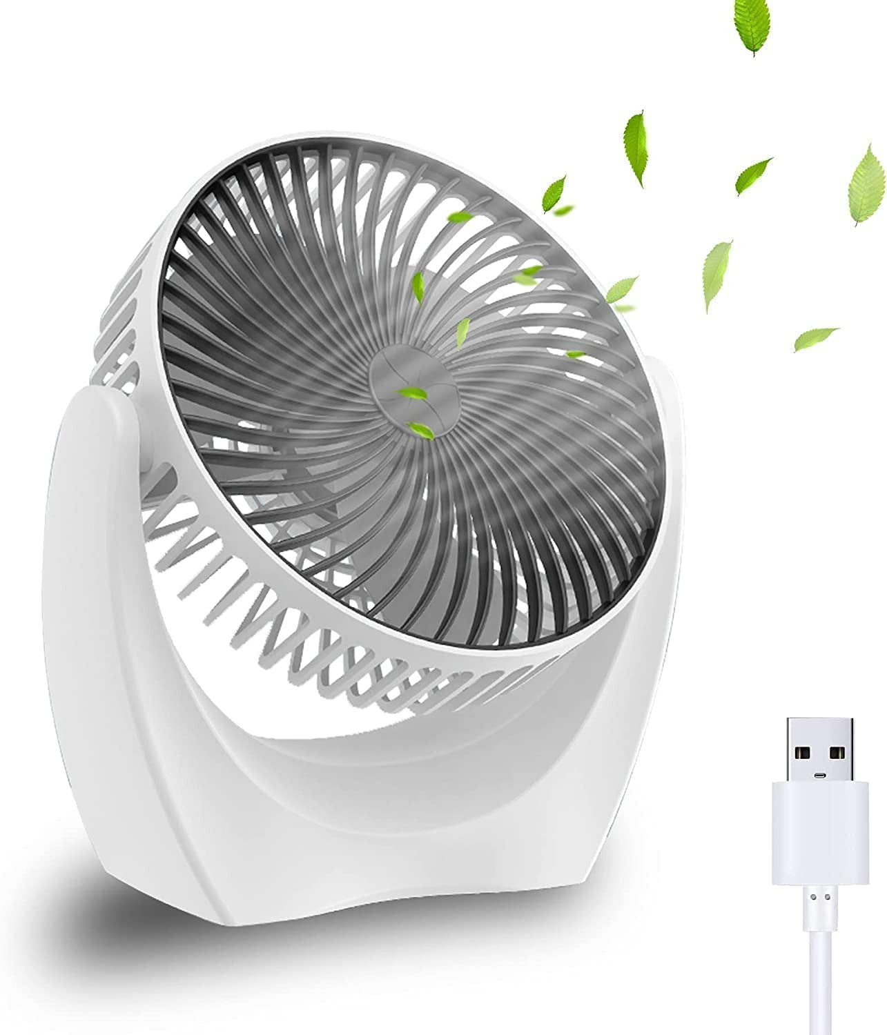 Portable Handheld & Desktop USB Rechargeable Fan with Adjustable Speed