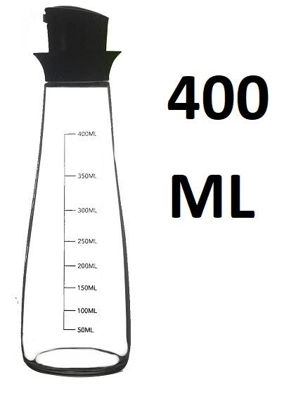400ml Leak-Proof Oil Spray Bottle with Silicone Button for Kitchen