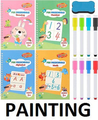 Magic Reusable Kids' Painting & Calligraphy Practice Book Set