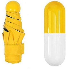 Mini Folding UV-Protective Travel Umbrella with Fiberglass Frame