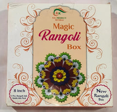 8-Inch Random Design Rangoli Set with Magic Box