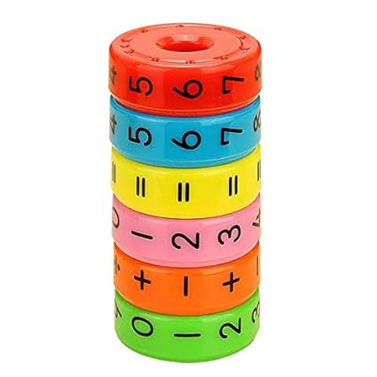 Magnetic Math Puzzle Toy for Arithmetic Learning and Calculation Skills