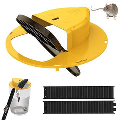 5-Gallon Bucket Mouse Trap with Trap Door Lid for Effective Catching
