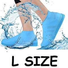 Stretchable Silicone Rain Shoe Cover (L Size) Reusable Waterproof Overshoe