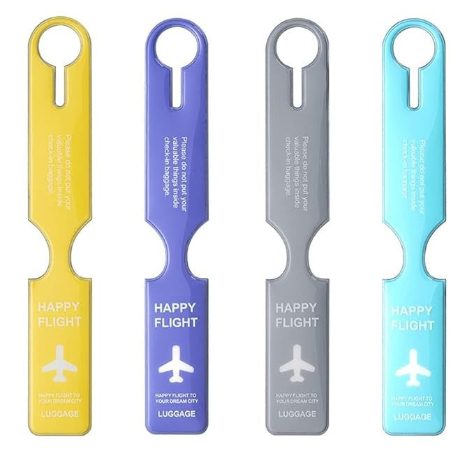 Silicone Travel ID Label & Luggage Tag - Durable & Easy to Spot