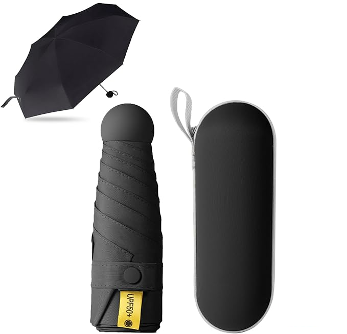 Compact Portable UV Mini Umbrella with Case