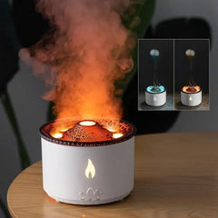 Volcano Flame Diffuser & Humidifier for Aromatherapy and Air Quality