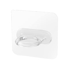 Multi-Functional Transparent Adhesive Wall Hook with Stainless Steel Load Capacity