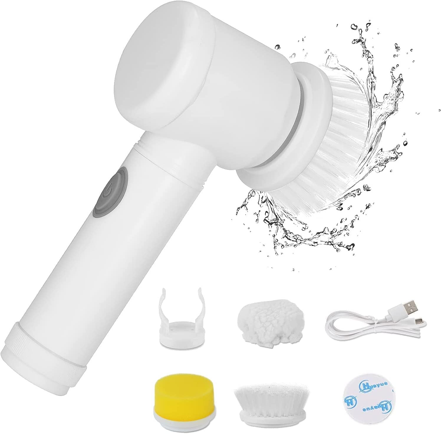 5-in-1 Electric Spin Scrubber for Bathroom & Kitchen Cleaning