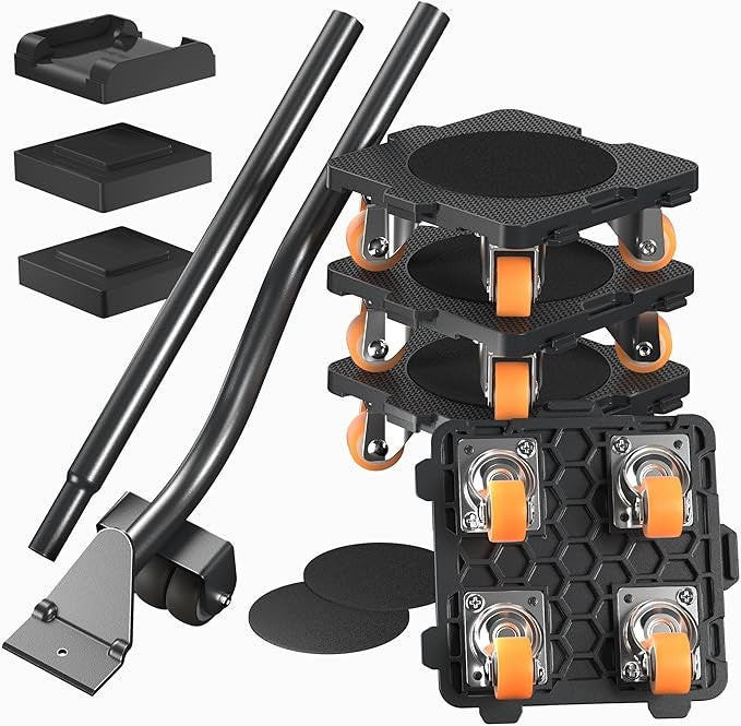 Heavy-Duty Rotating Furniture Lifter for Easy Moving on Wooden Floors