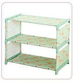 Multi-Color 3-Tier Shoe Storage Rack Wall Organizer for Home