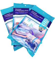 5 Pcs Vacuum Storage Bags with Pump - Space Saver & Reusable