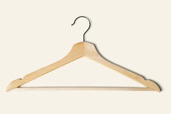 Premium Natural Wooden Garment Hanger  - 1 Pc