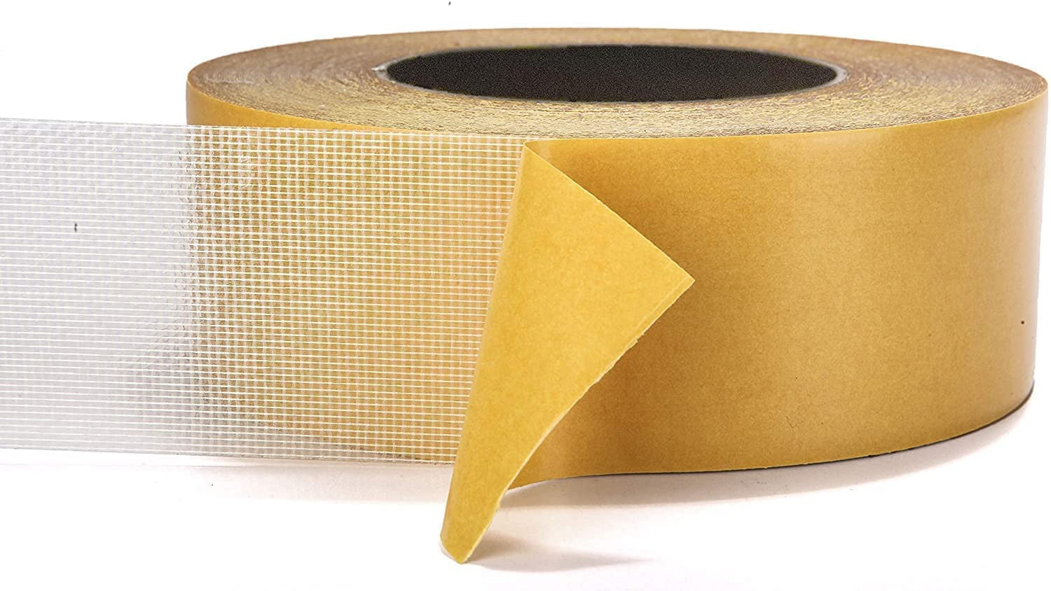 Yellow Double Sided Carpet Tape - Strong, Removable, No Residue