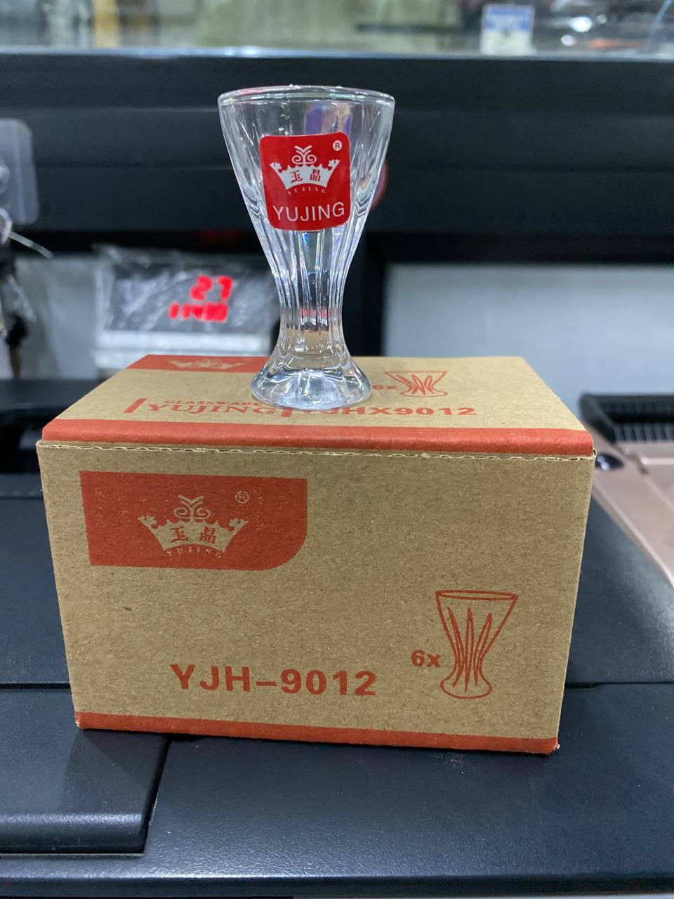 Set of 6 Unique 10ml Mini Wine Shot Glasses - 40-70 Characters