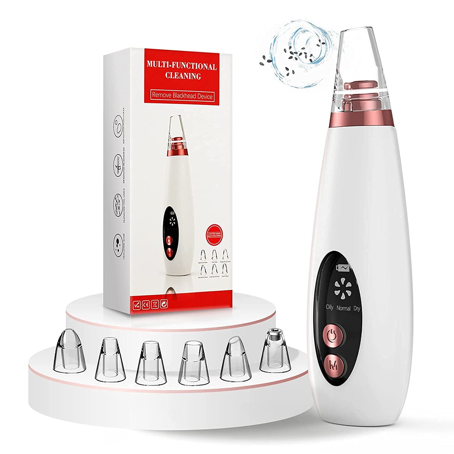 6-in-1 Multi-Function Blackhead Remover & Derma Suction Tool