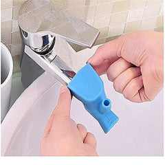 2-in-1 Silicone Faucet Extender for Kids & Bathroom Sink Water Saving Tap Extension