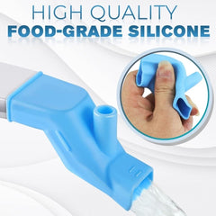 2-in-1 Silicone Faucet Extender for Kids & Bathroom Sink Water Saving Tap Extension