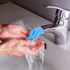 2-in-1 Silicone Faucet Extender for Kids & Bathroom Sink Water Saving Tap Extension