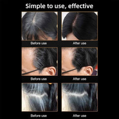 2-in-1 Hair Dye Stick for White Hair Cover & Touch-Up, Waterproof & Long-Lasting (Black, 20g)